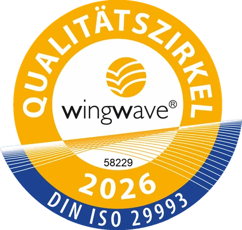 wingwave Qualitätszirkel DIN ISO 29993, 2026