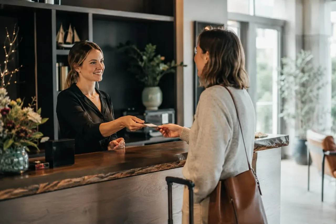 Empfang und Team in einem Hotel